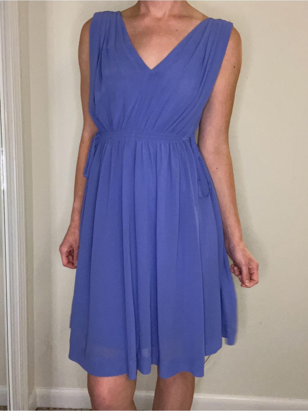 Feminine A-Line HD in Paris Lavana Dress by Anthropology in Periwinkle, Size 0
